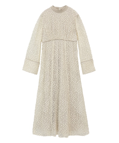 SNOW DOT JACQUARD ONEPIECE｜DRESS(ドレス)｜CLANE OFFICIAL ONLINE STORE