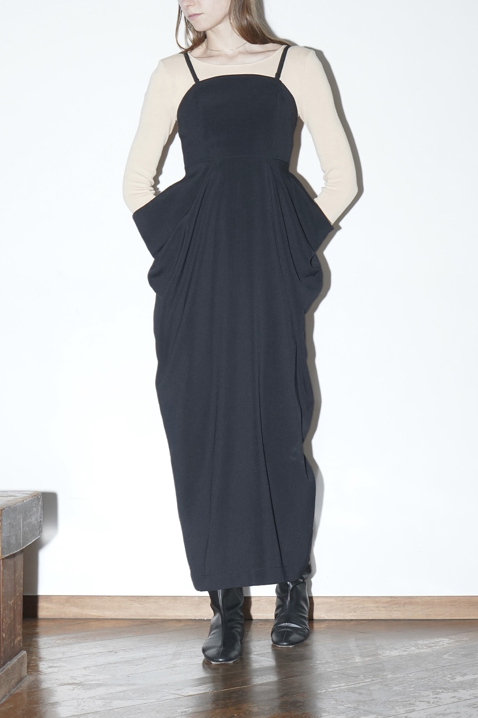 BARE TOP DRAPE ONEPIECE｜DRESS(ドレス)｜CLANE OFFICIAL ONLINE STORE