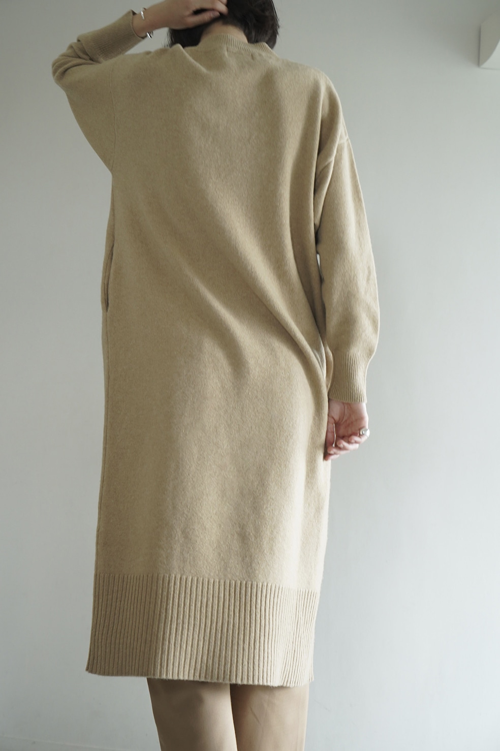 V NECK LOOSE KNIT ONEPIECE｜DRESS(ドレス)｜CLANE OFFICIAL ONLINE STORE