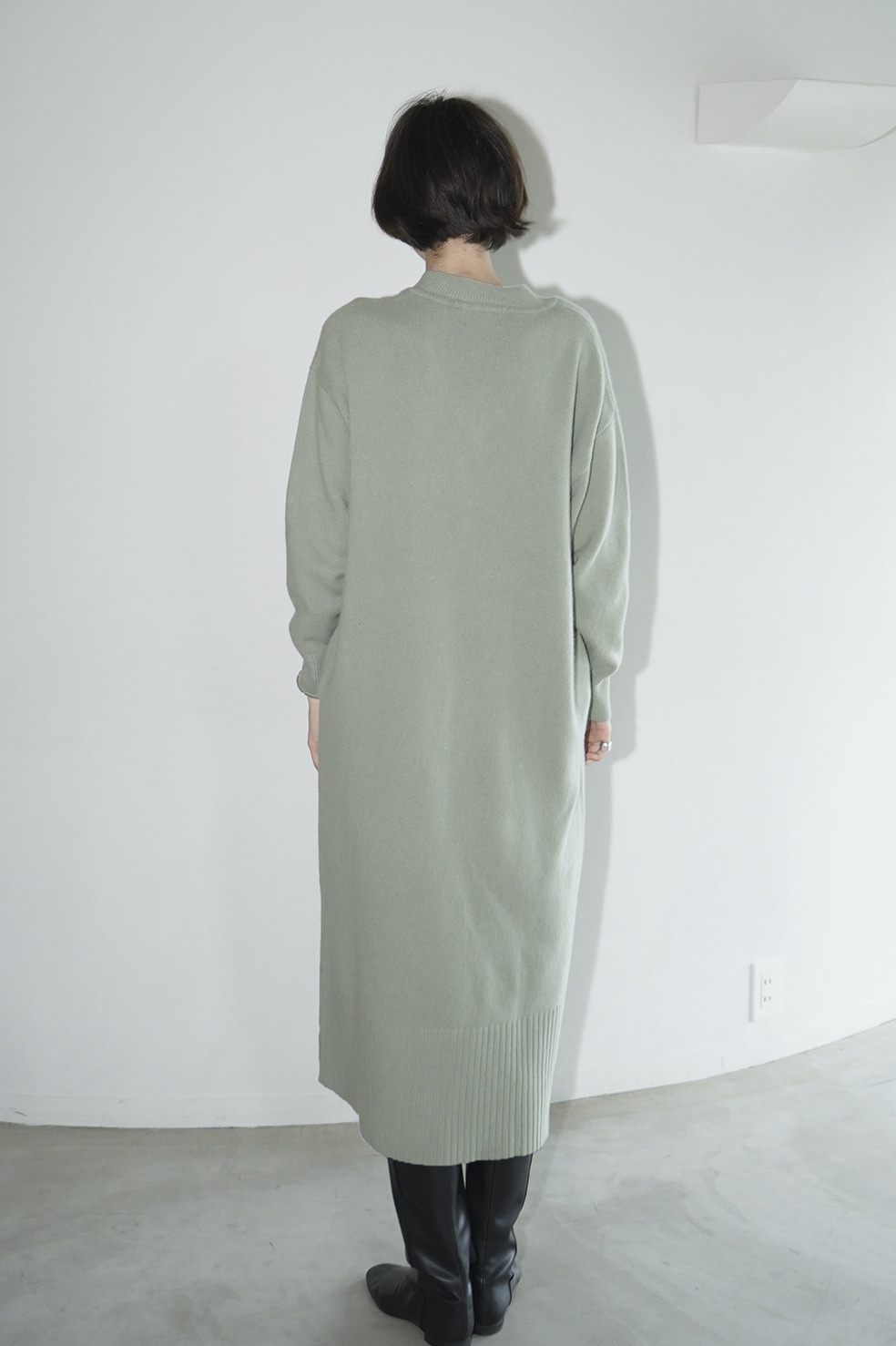 V NECK LOOSE KNIT ONEPIECE｜DRESS(ドレス)｜CLANE OFFICIAL ONLINE STORE