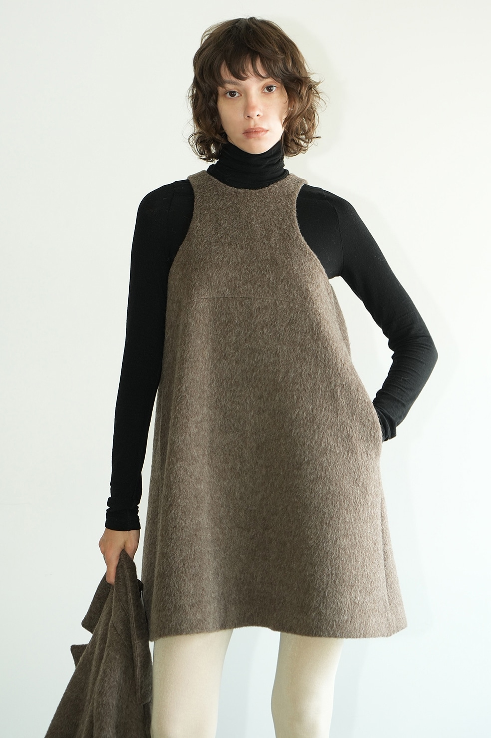 WOOL SHAGGY MINI ONEPIECE｜DRESS(ドレス)｜CLANE OFFICIAL ONLINE STORE