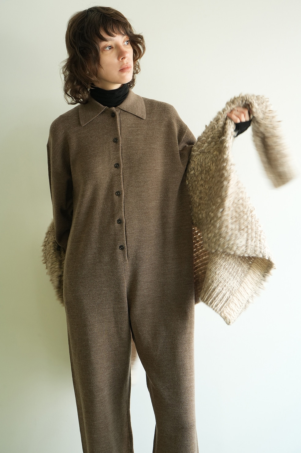 LOOSE KNIT ALL IN ONE｜DRESS(ドレス)｜CLANE OFFICIAL ONLINE STORE
