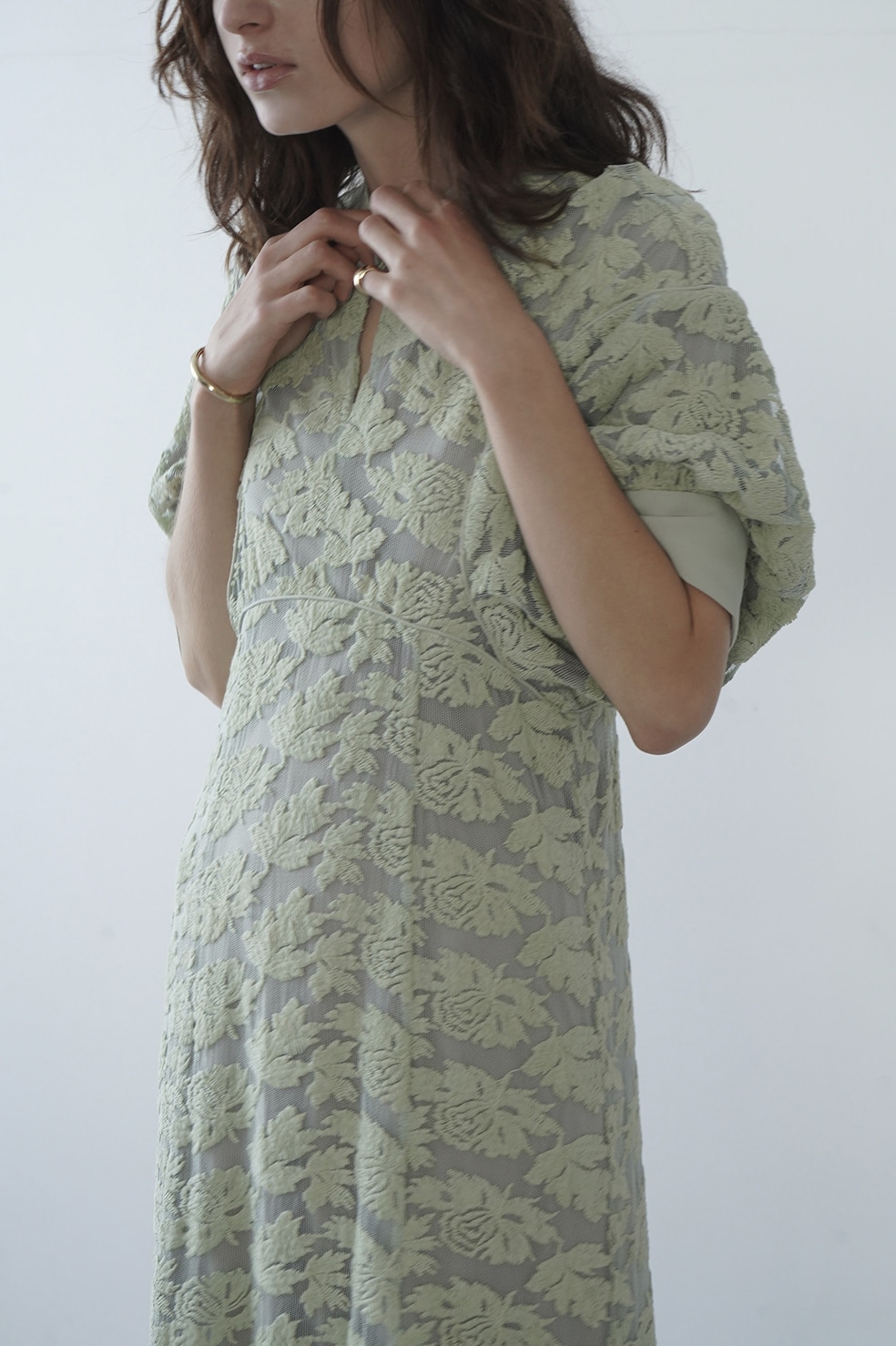 FLORAL EMBROIDERY LACE ONEPIECE｜DRESS(ドレス)｜CLANE OFFICIAL
