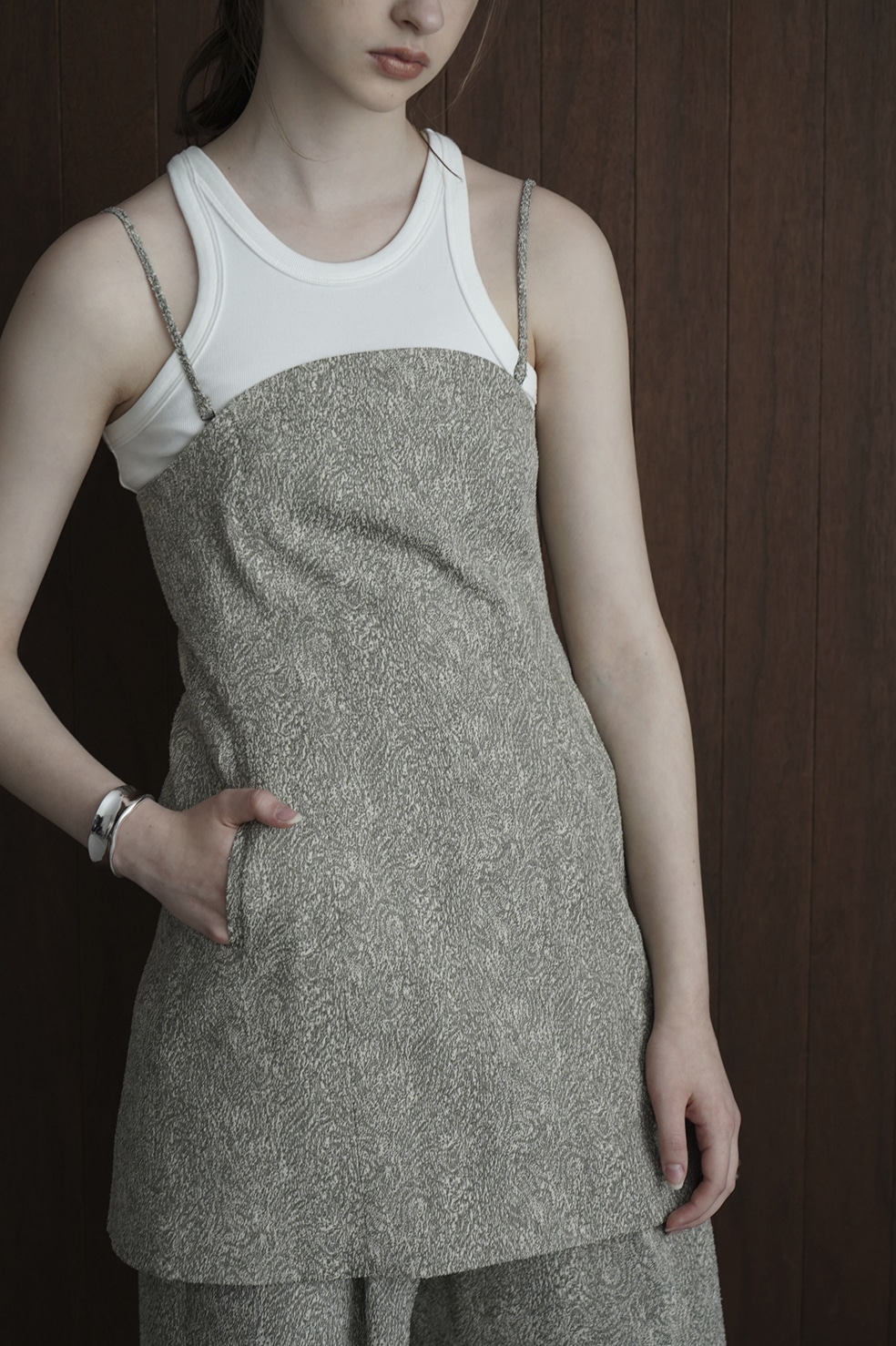 CLANEクラネ LAYERD BARE BUSTIER19800円 - ベアトップ/チューブトップ