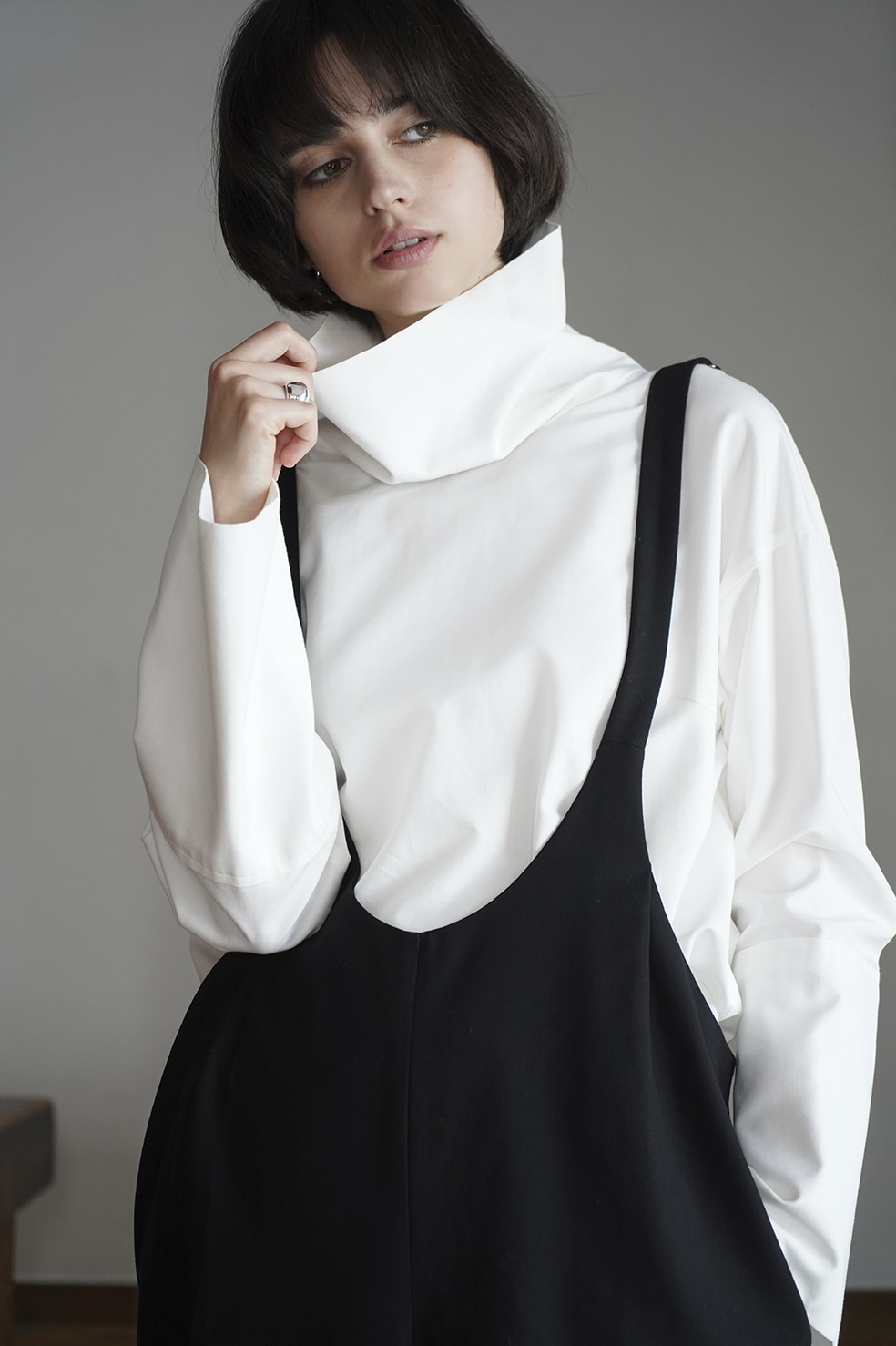 ROLL NECK WIDE SHIRT｜TOPS(トップス)｜CLANE OFFICIAL ONLINE STORE