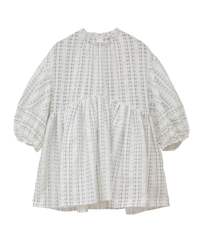 SHEER CHECK VOLUME PUFF TOPS｜TOPS(トップス)｜CLANE OFFICIAL ...
