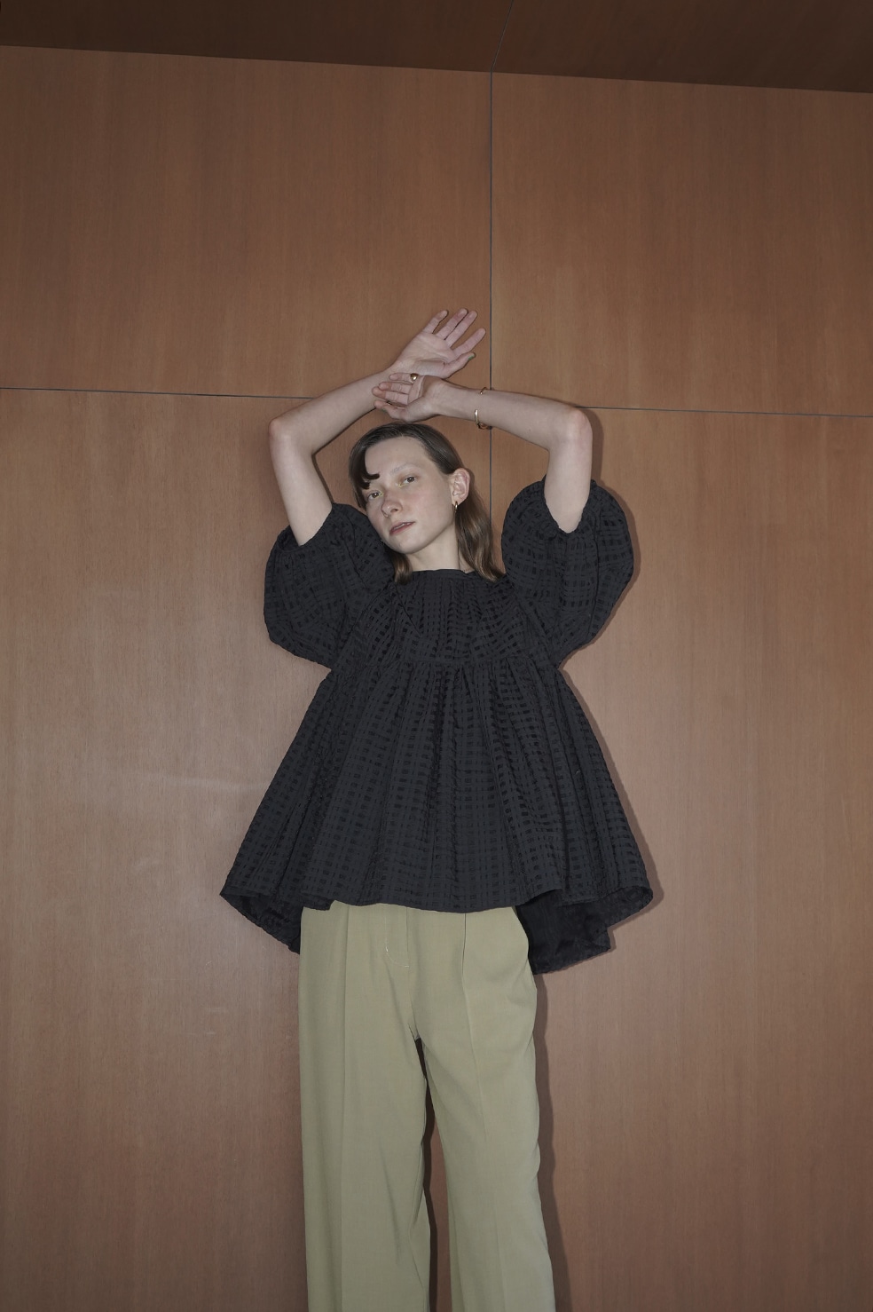 SHEER CHECK VOLUME PUFF TOPS｜TOPS(トップス)｜CLANE OFFICIAL