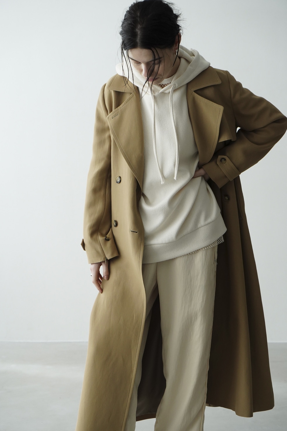 CLANE OVER MAXI DUFFLE COAT - アウター