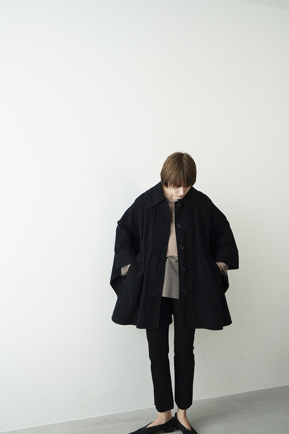 DENIM CAPE COAT｜OUTER(アウター)｜CLANE OFFICIAL ONLINE STORE