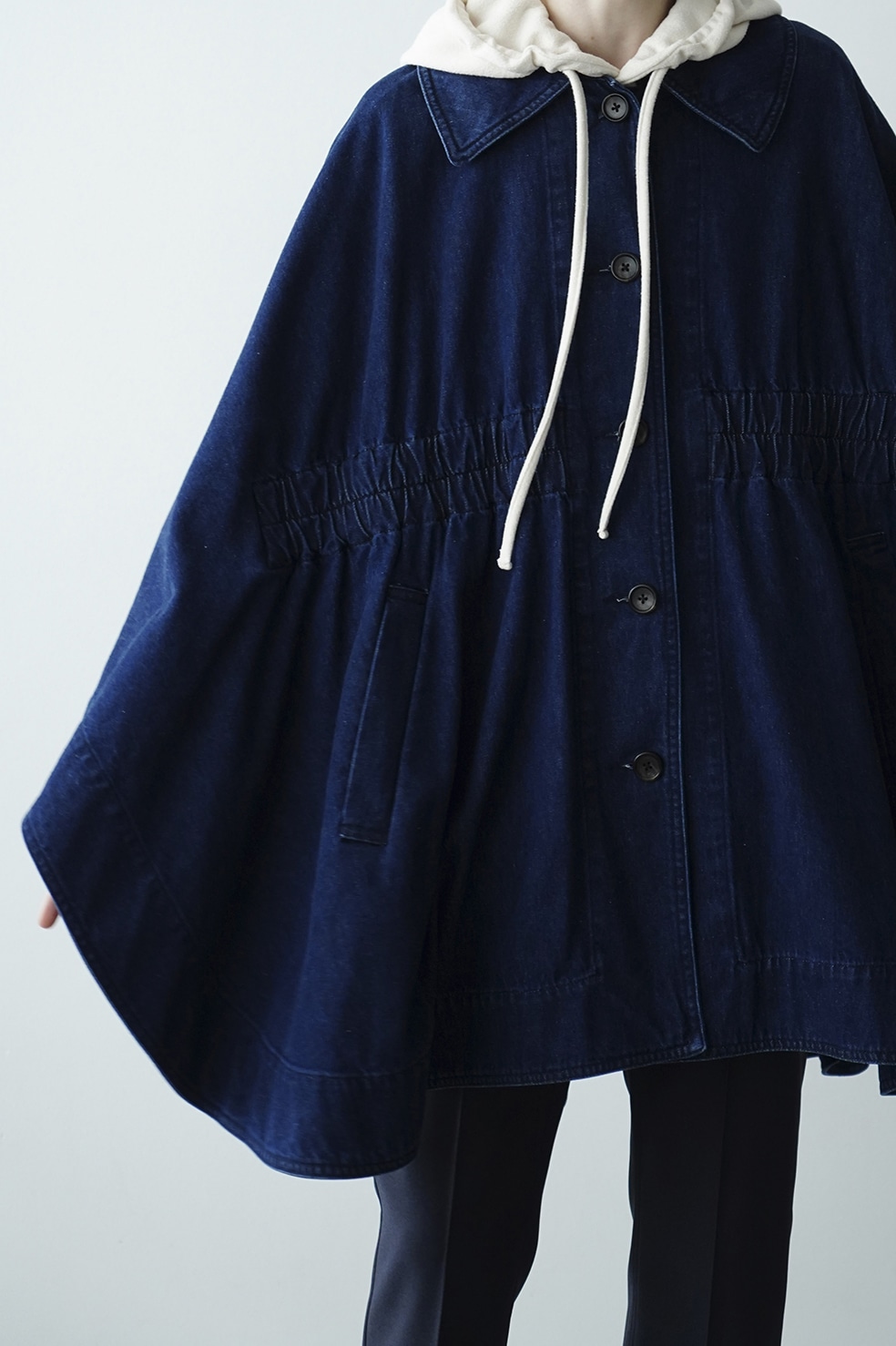 DENIM CAPE COAT｜OUTER(アウター)｜CLANE OFFICIAL ONLINE STORE