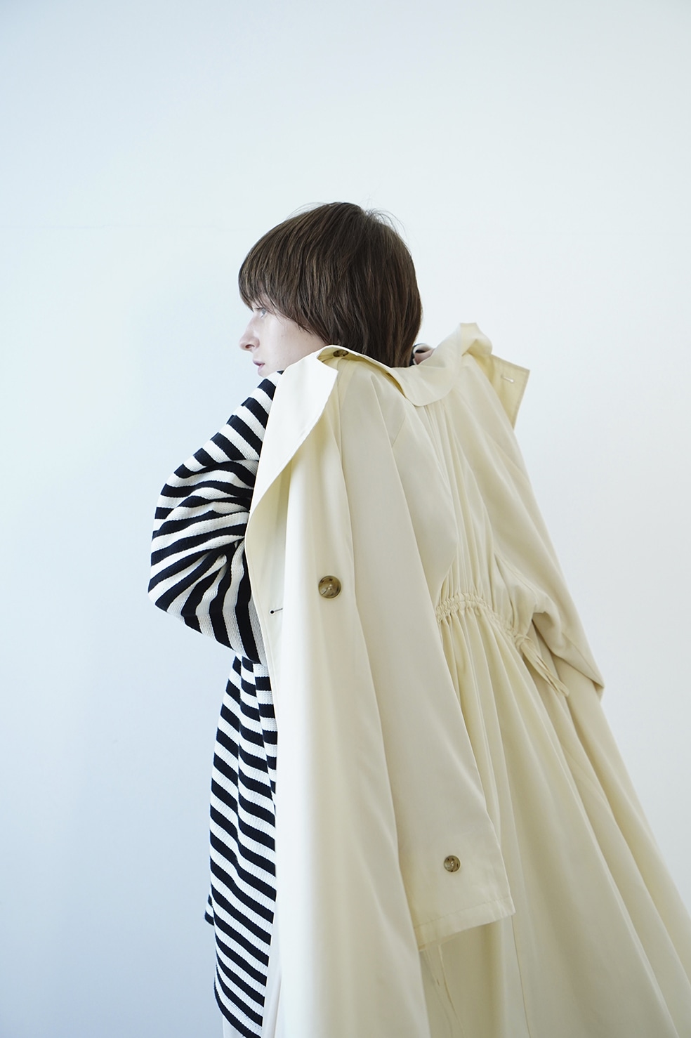 BACK GATHER DRESS TRENCH COAT｜OUTER(アウター)｜CLANE OFFICIAL