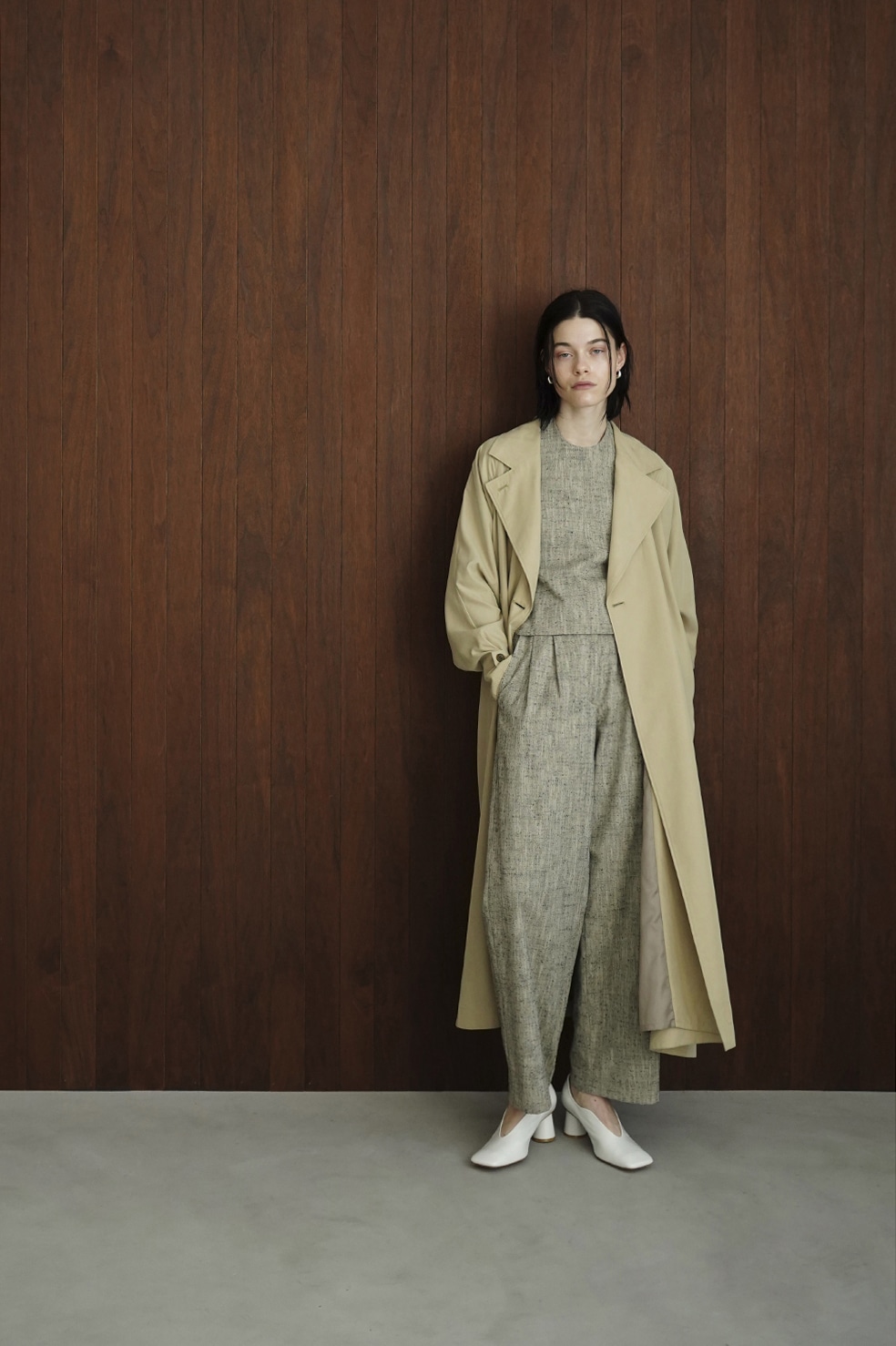 BACK GATHER DRESS TRENCH COAT｜OUTER(アウター)｜CLANE OFFICIAL