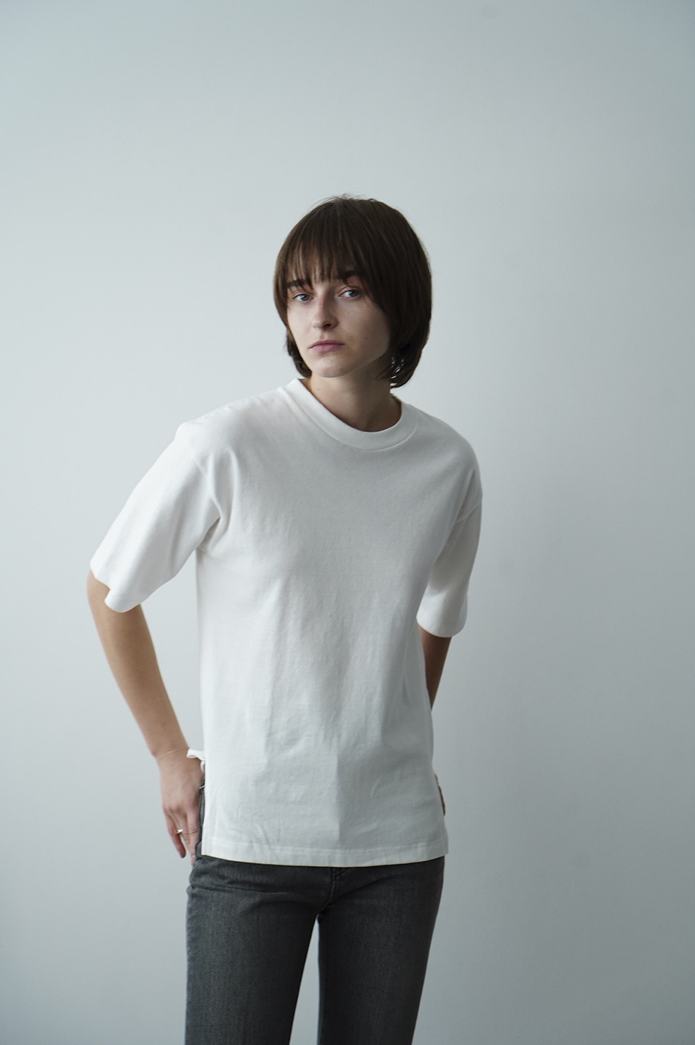 UNEVEN SIDE SLIT T-SHIRT｜TOPS(トップス)｜CLANE OFFICIAL ONLINE STORE