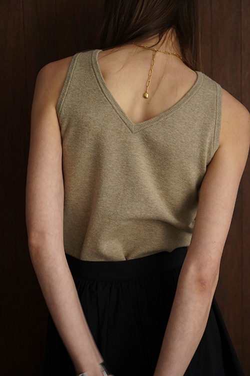 W FACE KNIT TANK TOPS