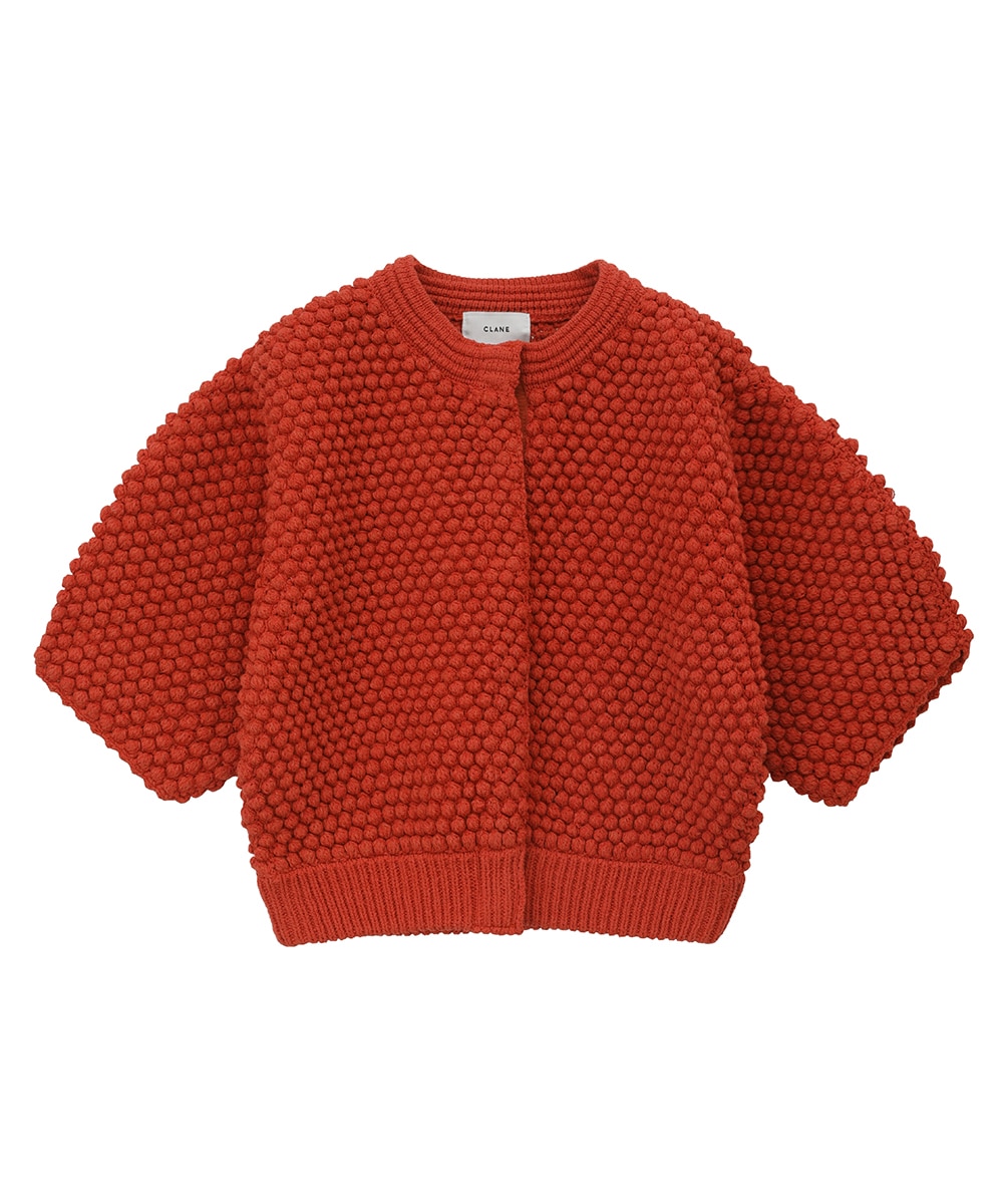 アウトレット買蔵 CLANE UNEVEN DOT HALF SLEEVE KNIT（蜂ニット