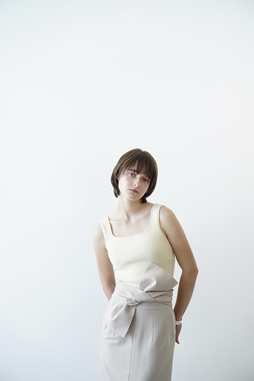 SQUARE TANK KNIT TOPS