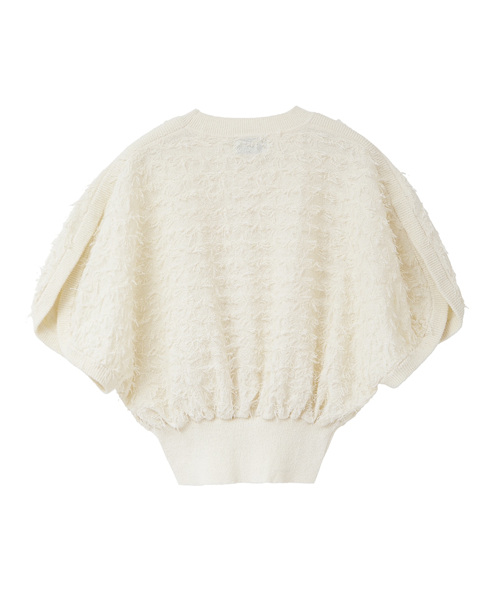 FRINGE ARCH SLEEVE KNIT TOPS｜TOPS(トップス)｜CLANE OFFICIAL