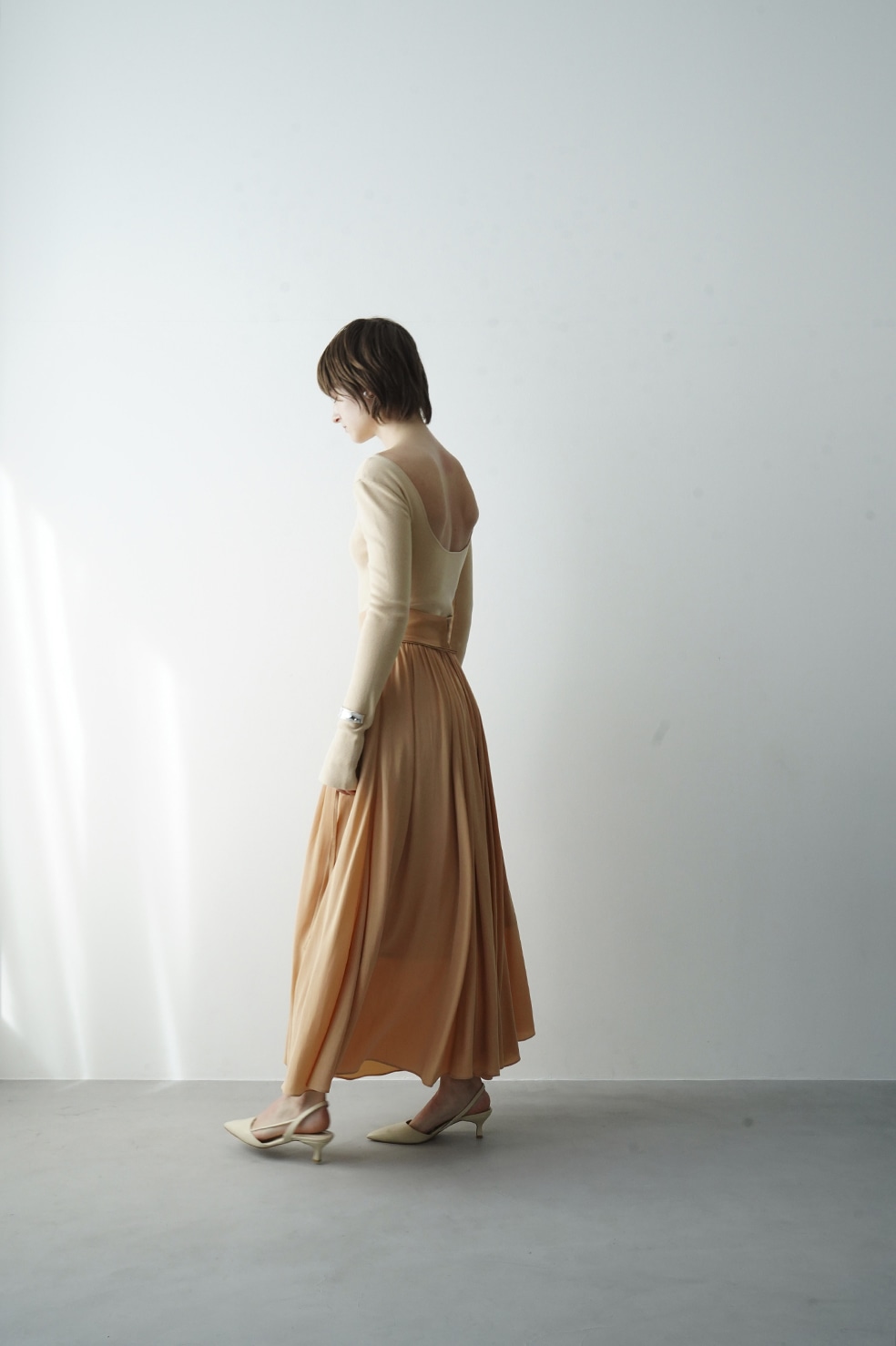 RIBBON BELTED FLARE SKIRT｜SKIRT/PANTS(スカート/パンツ)｜CLANE