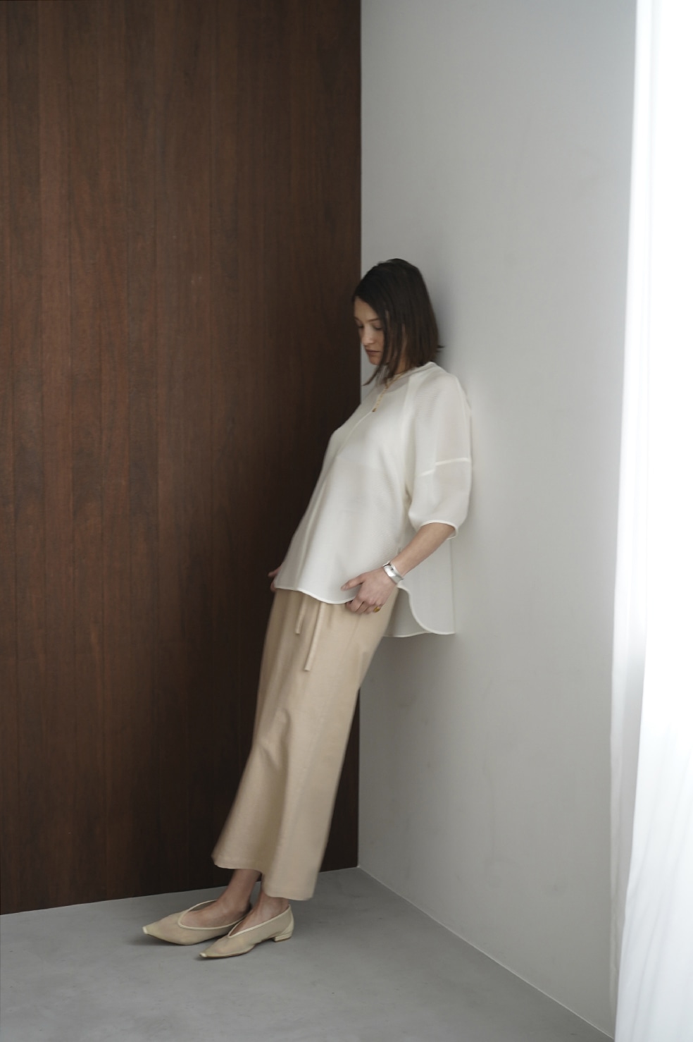 特注生産 【CLANE】23SS 2WAY FOLD STRAIGHT SKIRT