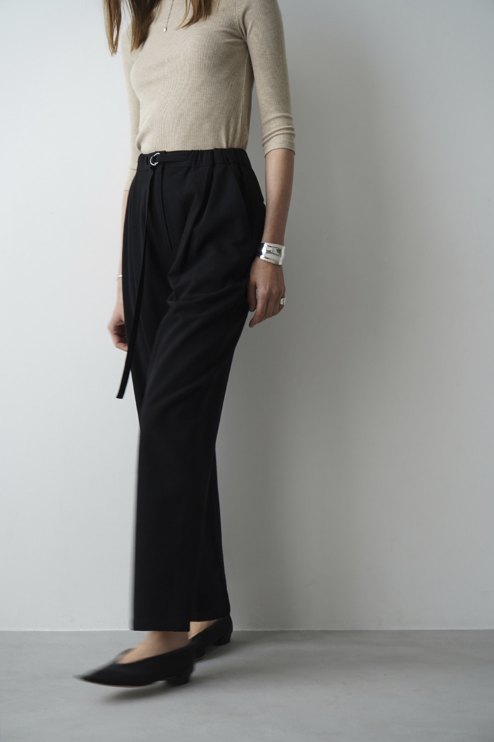 BELTED LOOSE STRAIGHT PANTS｜SKIRT/PANTS(スカート/パンツ)｜CLANE ...