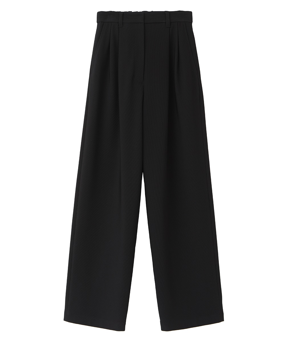 RIB STRIPE TUCK PANTS｜SKIRT/PANTS(スカート/パンツ)｜CLANE 
