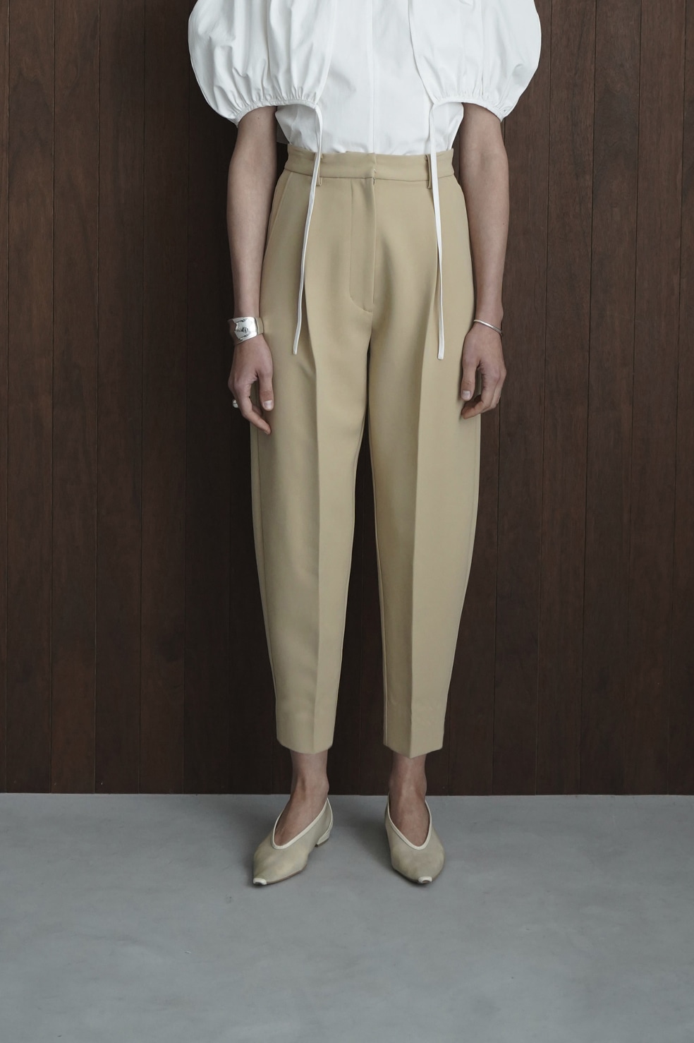 ROUNDED LINE TUCK PANTS｜SKIRT/PANTS(スカート/パンツ)｜CLANE