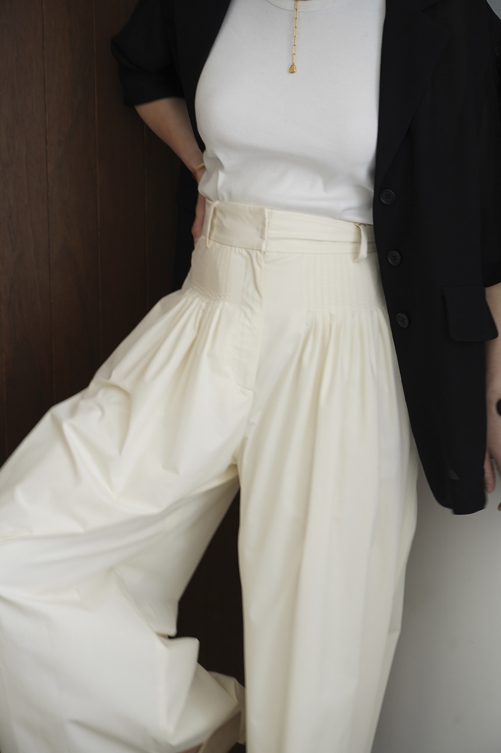 TUCK DESIGN WIDE PANTS｜SKIRT/PANTS(スカート/パンツ)｜CLANE