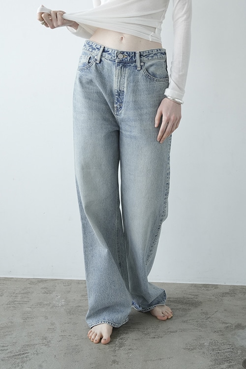 CLANE THUMB DENIM PANTS-