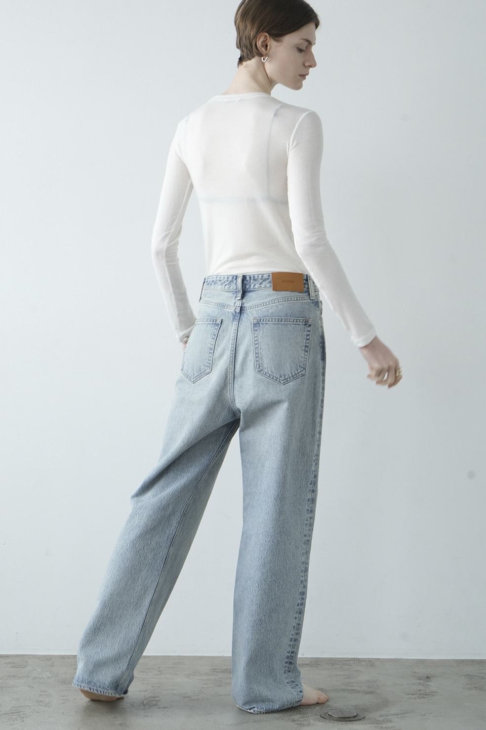 CLANE SECOND DENIM PANTS アイスブルー サイズ0 | nate-hospital.com