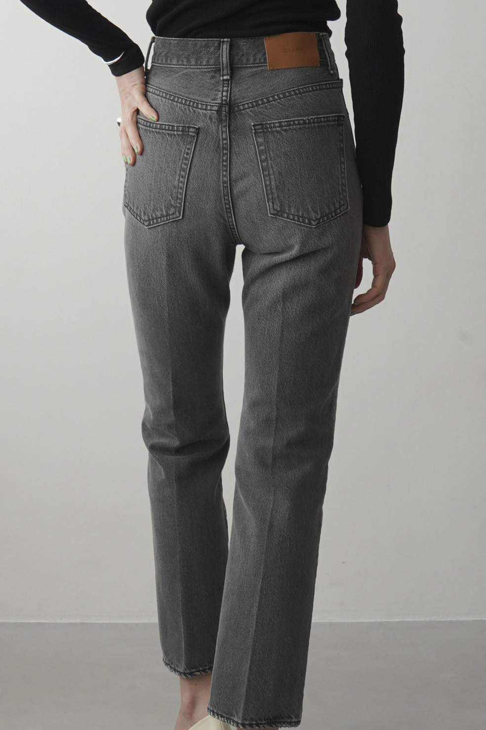 洗濯機可 CLANE RING DENIM PANTS ICE BLUE | terepin.com