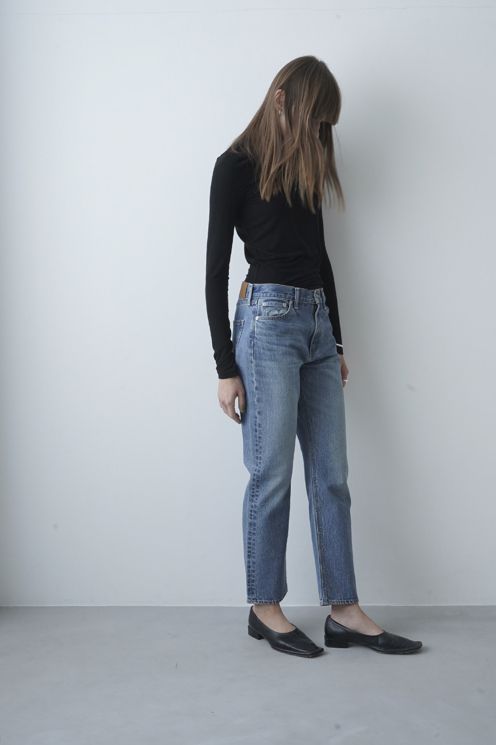 ソフトパープル ！限定価格！クラネ CLANE THUMB DENIM PANTS | www