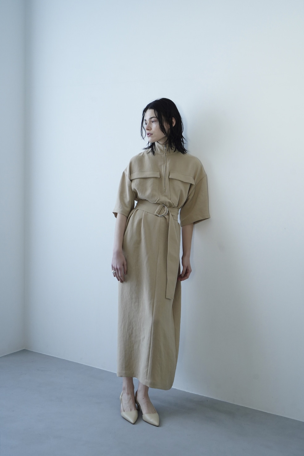 HALF ZIP MILITARY ONE PIECE｜DRESS(ドレス)｜CLANE OFFICIAL ONLINE