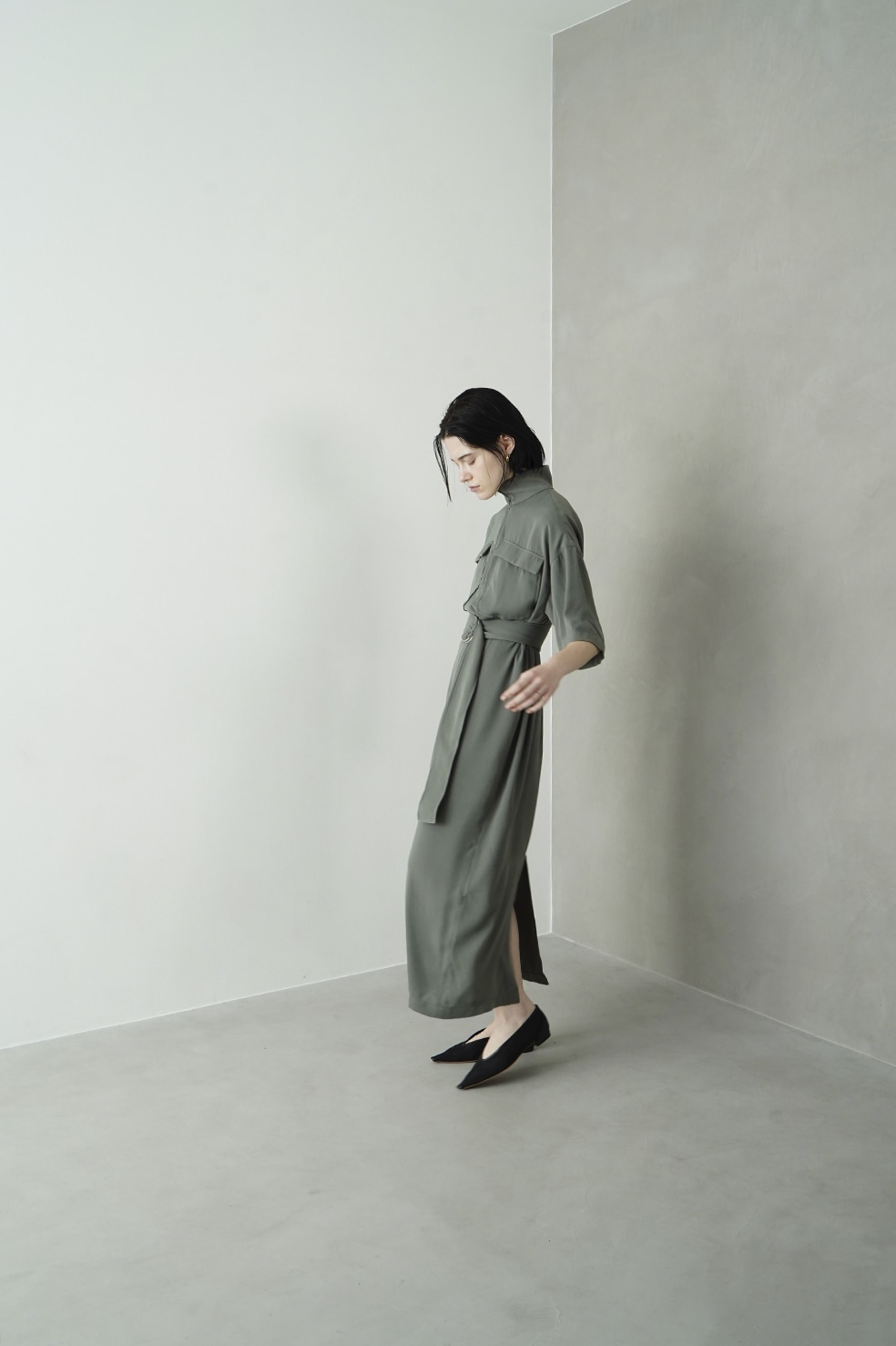 HALF ZIP MILITARY ONE PIECE｜DRESS(ドレス)｜CLANE OFFICIAL ONLINE