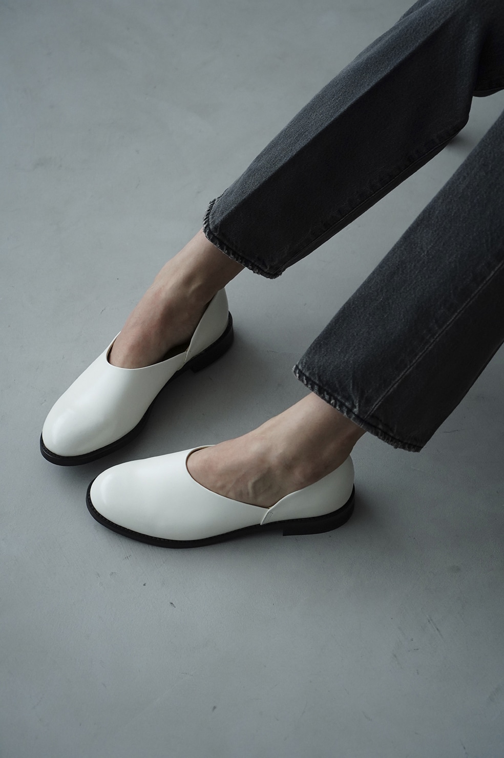 HARUTA×CLANE FLAT SHOES-connectedremag.com