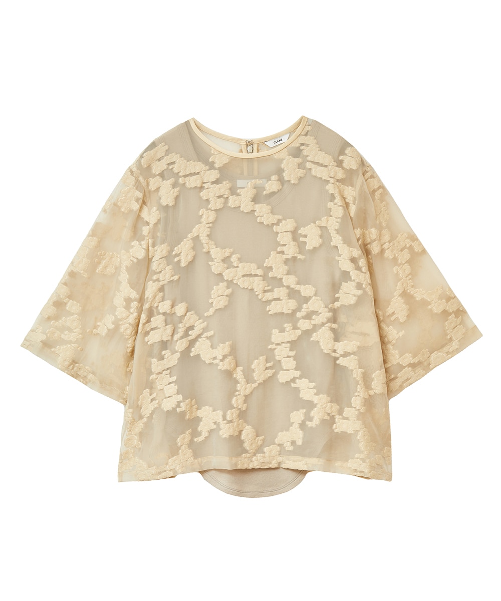 BULGED FLOWER JACQUARD TOPS｜TOPS(トップス)｜CLANE OFFICIAL ONLINE 