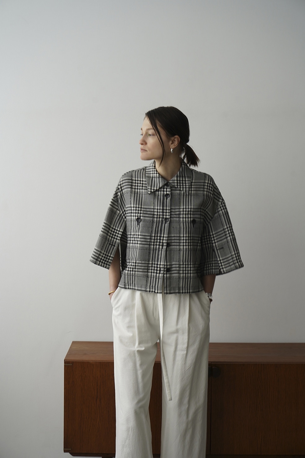 LOOP LINE CHECK SHORT SHIRT｜TOPS(トップス)｜CLANE OFFICIAL ONLINE