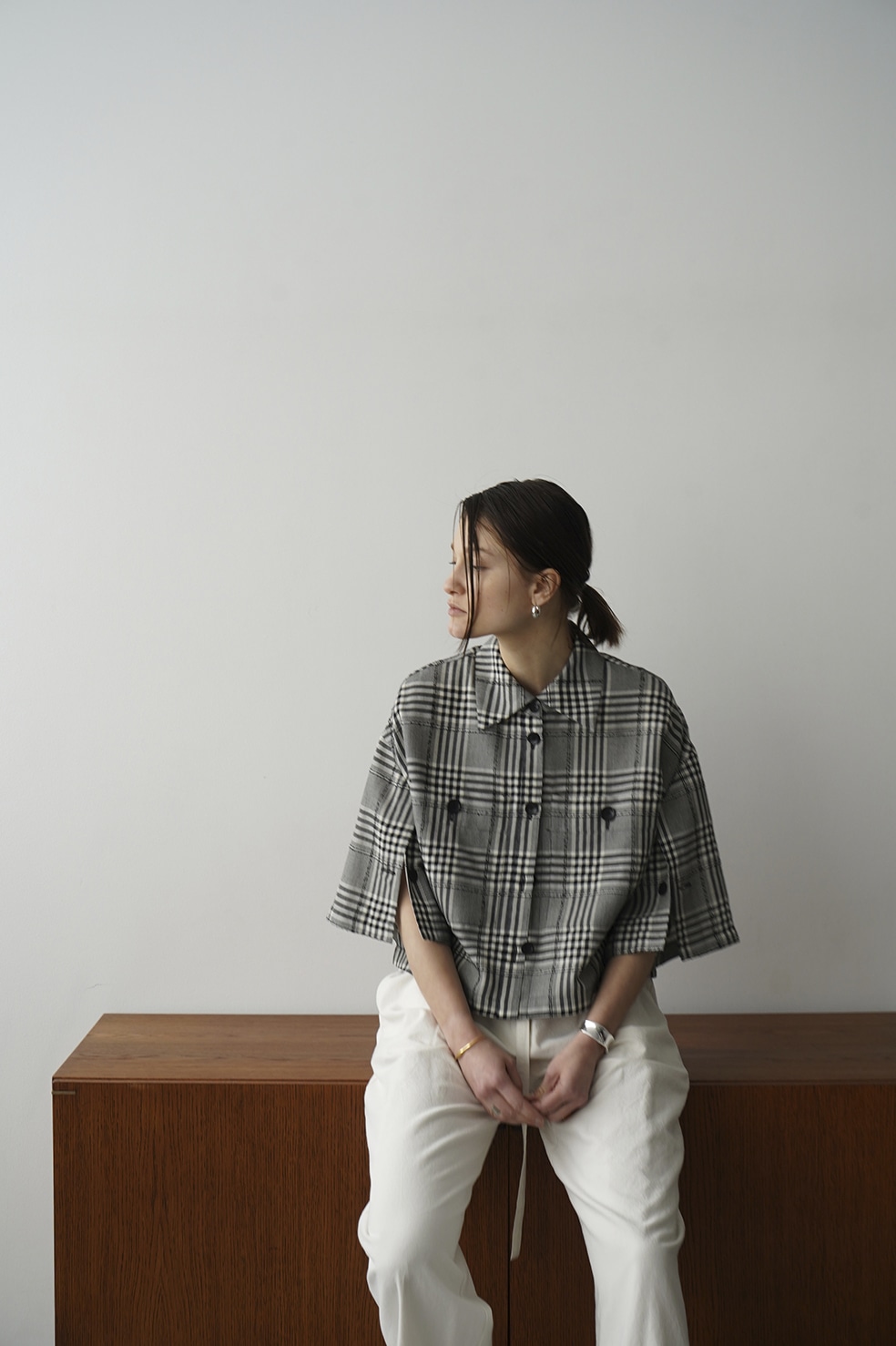 LOOP LINE CHECK SHORT SHIRT｜TOPS(トップス)｜CLANE OFFICIAL ONLINE 
