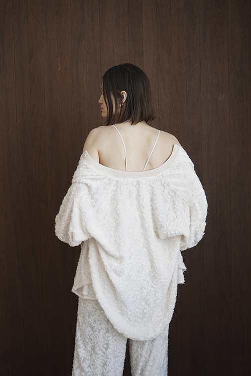 FRINGE HALF SLEEVE CARDIGAN