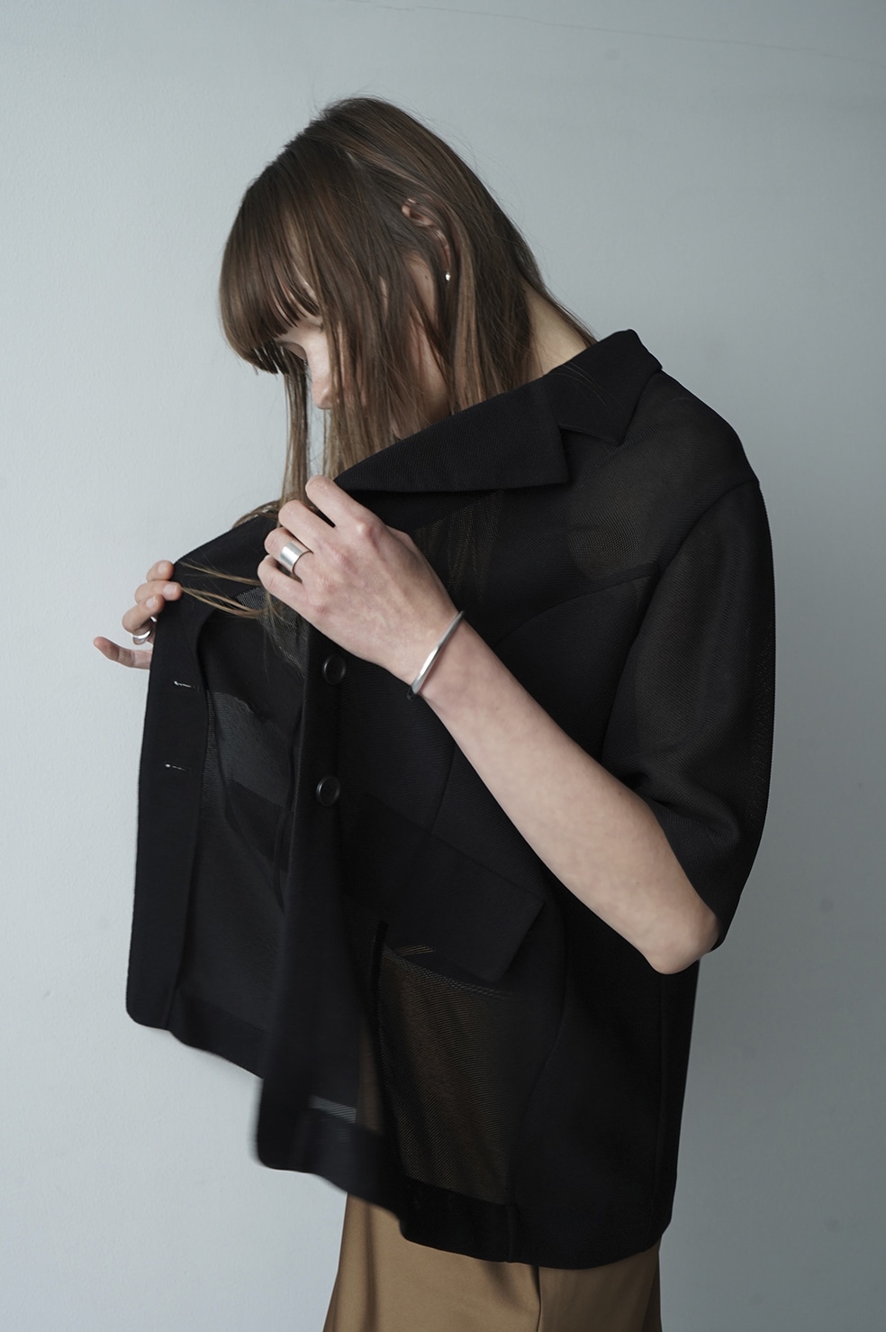 MESH HALF SLEEVE JACKET｜OUTER(アウター)｜CLANE OFFICIAL ONLINE STORE