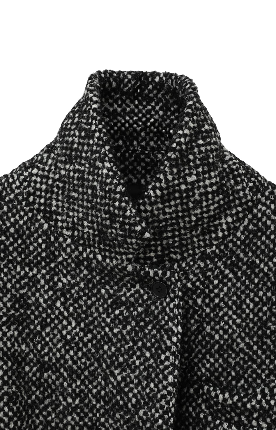 CLANE MIX COLOR OVER COAT BLACK