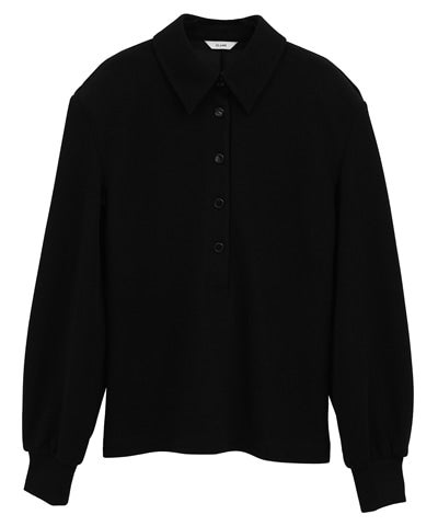 トップス CLANE POWER SHOULDER POLO TOPS CLANE POWER SHOULDER POLO TOPS