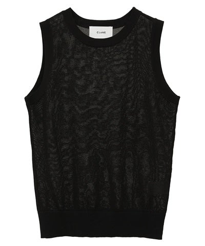 SLEEVELESS SHEER KNIT TOPS｜TOPS(トップス)｜CLANE OFFICIAL