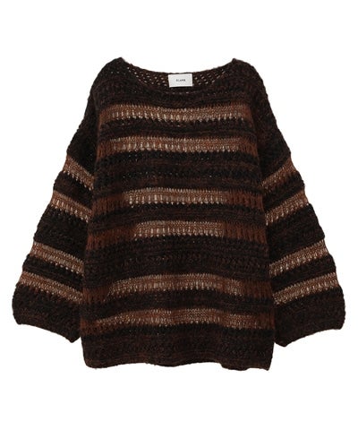 SHEER BORDER MOHAIR KNIT｜TOPS(トップス)｜CLANE OFFICIAL ONLINE STORE 