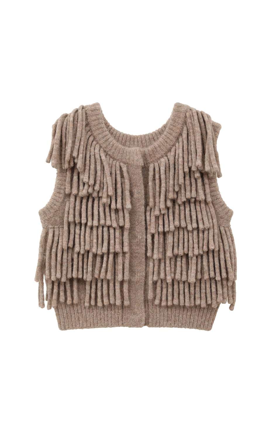 W FACE FRINGE KNIT VEST｜TOPS(トップス)｜CLANE OFFICIAL ONLINE STORE