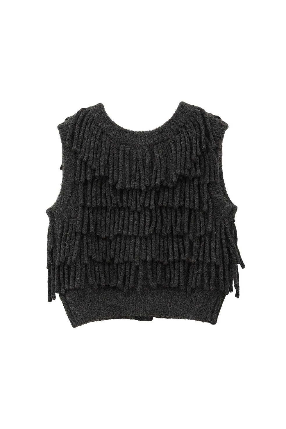 W FACE FRINGE KNIT VEST｜TOPS(トップス)｜CLANE OFFICIAL ONLINE STORE