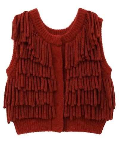 W FACE FRINGE KNIT VEST｜TOPS(トップス)｜CLANE OFFICIAL ONLINE STORE