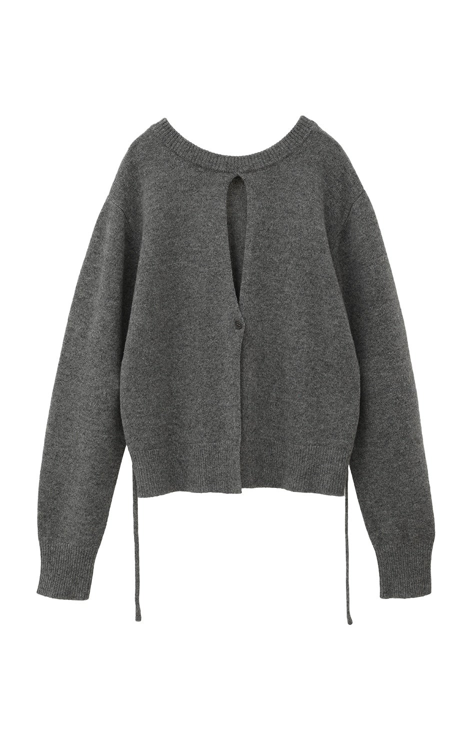 Suzu×CLANE W FACE CENTER SLIT KNITTOPS