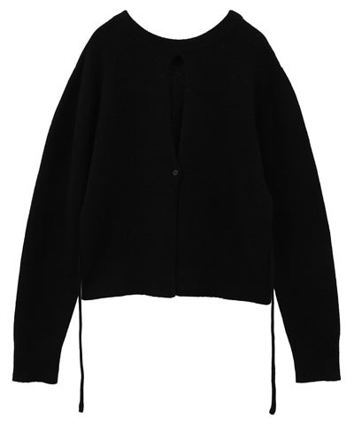 SUZU×CLANE WFACE SENTER SLIT KNIT TOPS
