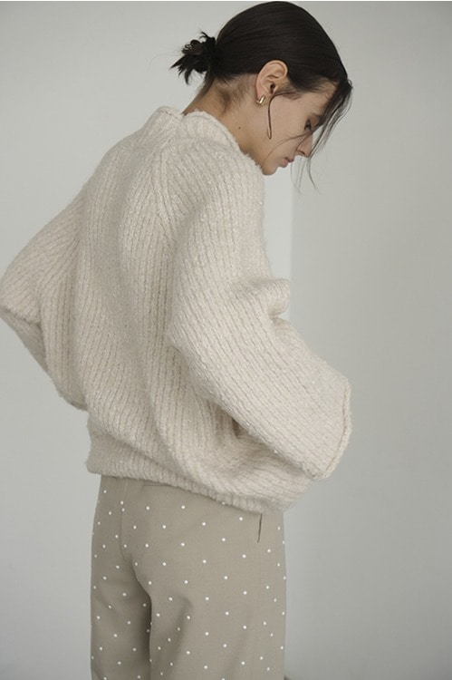 MALLYARN ROLL NECK KNIT TOPS