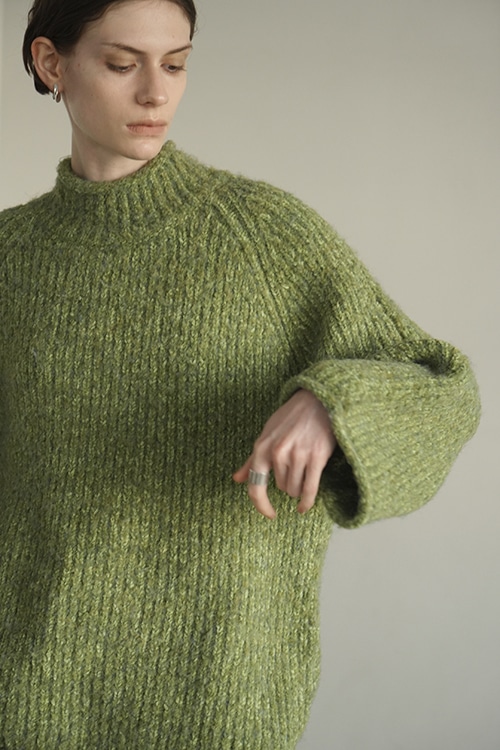 MALLYARN ROLL NECK KNIT TOPS